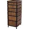 Noir Seoul Tallboy - Walnut & Industrial Steel, 26" W