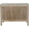 Noir Desdemona 3 Drawer Chest, Bleached Elm, 38" W