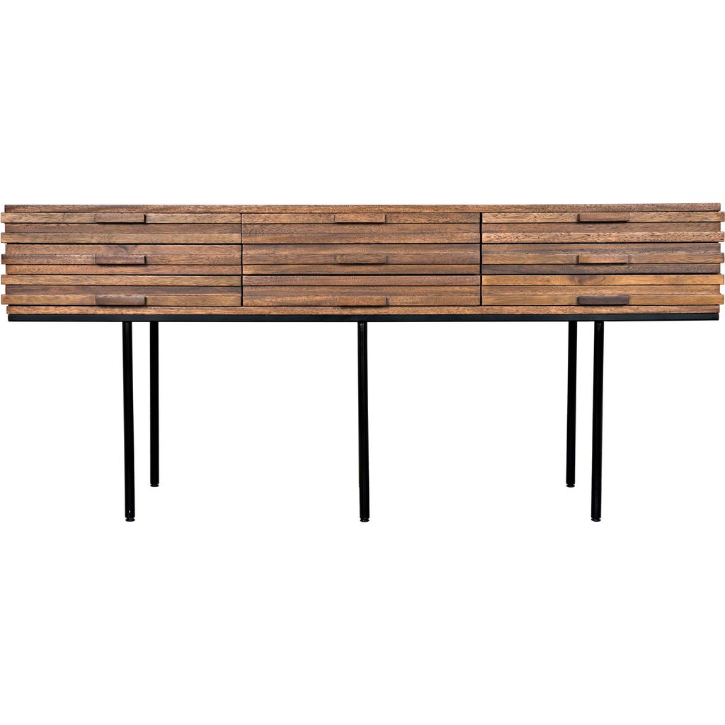 Noir Zodiac Sideboard - Walnut, 73" W