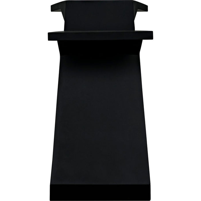 Noir Gaston Console/Side Table - Industrial Steel, 15"