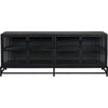 Noir Chandler 4 Door Sideboard, Black Steel, 74.5" W