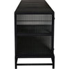 Noir Chandler 4 Door Sideboard, Black Steel, 74.5" W