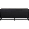 Noir Chandler 4 Door Sideboard, Black Steel, 74.5" W