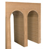 Noir Enzo Console, White Oak, 68.5" W