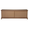 Noir Wellington 4 Door Sideboard, White Oak, 83" W