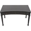 Noir Curba Desk, Hand Rubbed Black - Mahogany & Veneer, 48" W