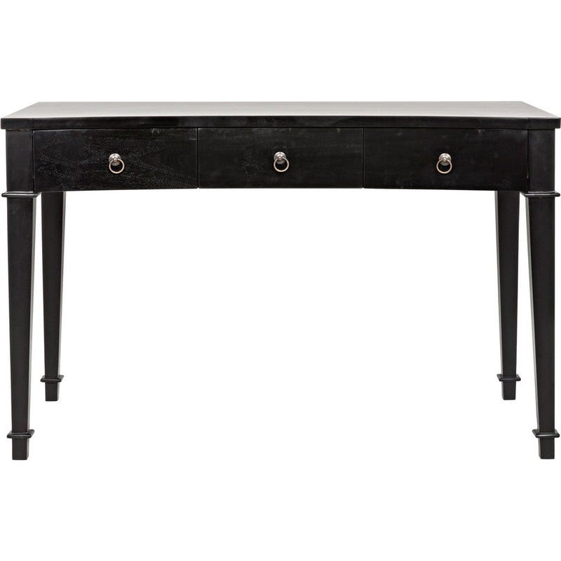 Primary vendor image of Noir Curba Desk, Hand Rubbed Black - Mahogany & Veneer, 48