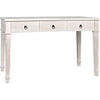 Noir Curba Desk, White Wash - Mahogany & Veneer, 48" W