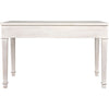 Noir Curba Desk, White Wash - Mahogany & Veneer, 48" W