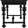 Noir Portuguese Desk, Small, Hand Rubbed Black - Mahogany & Veneer, 60" W