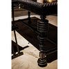 Noir Portuguese Desk, Small, Hand Rubbed Black - Mahogany & Veneer, 60" W