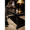 Noir Portuguese Desk, Small, Hand Rubbed Black - Mahogany & Veneer, 60" W
