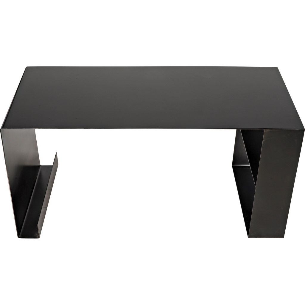 Noir Black Steel Desk, 60" W