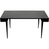 Noir Stiletto Desk, Black Steel, 62" W