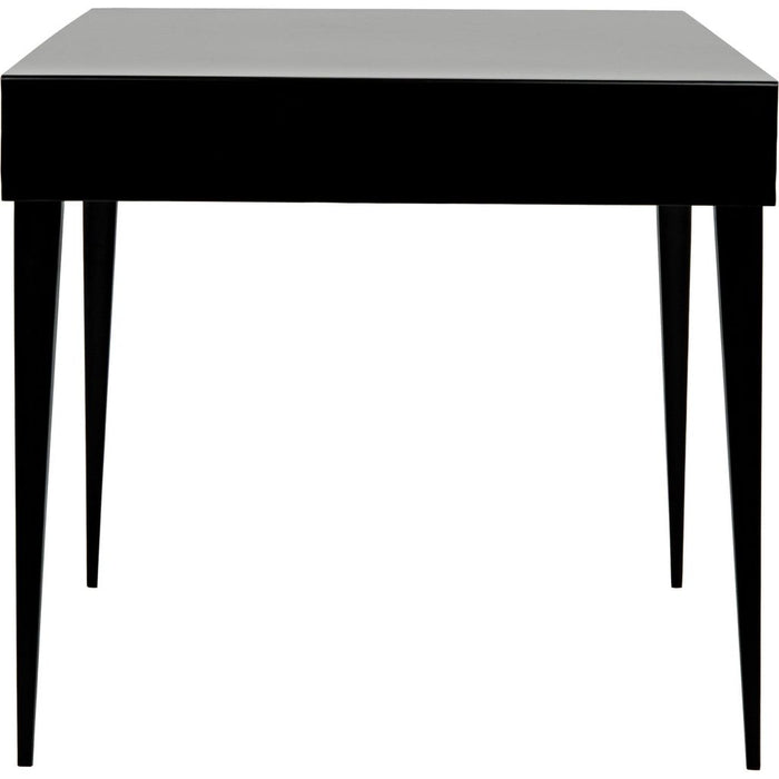Noir Stiletto Desk, Black Steel, 62" W