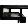 Noir Stiletto Desk, Black Steel, 62" W