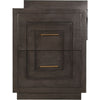 Noir Mentor Desk, Pale - Mahogany & Veneer, 86" W