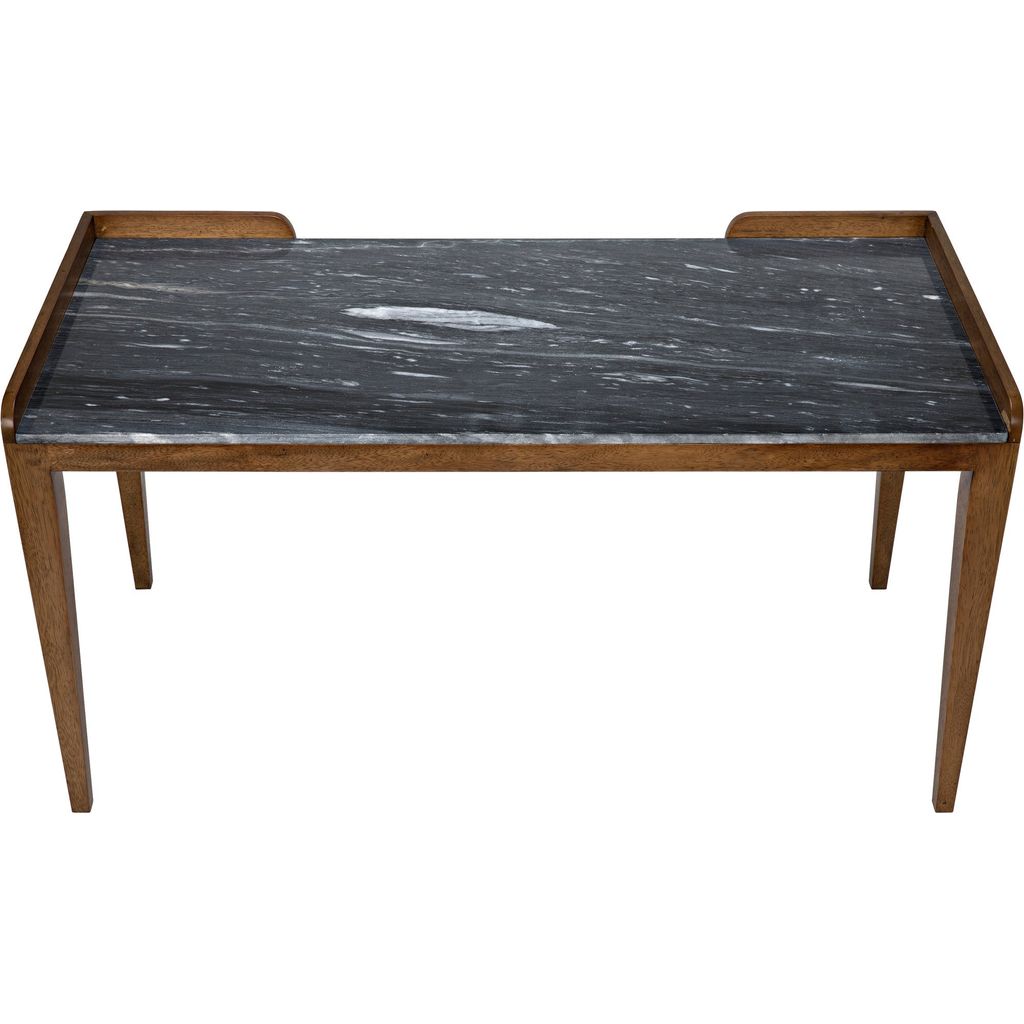 Noir Wod Ward Desk - Walnut & Night Snow Marble, 60" W