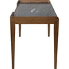 Noir Wod Ward Desk - Walnut & Night Snow Marble, 60" W