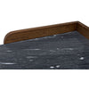 Noir Wod Ward Desk - Walnut & Night Snow Marble, 60" W