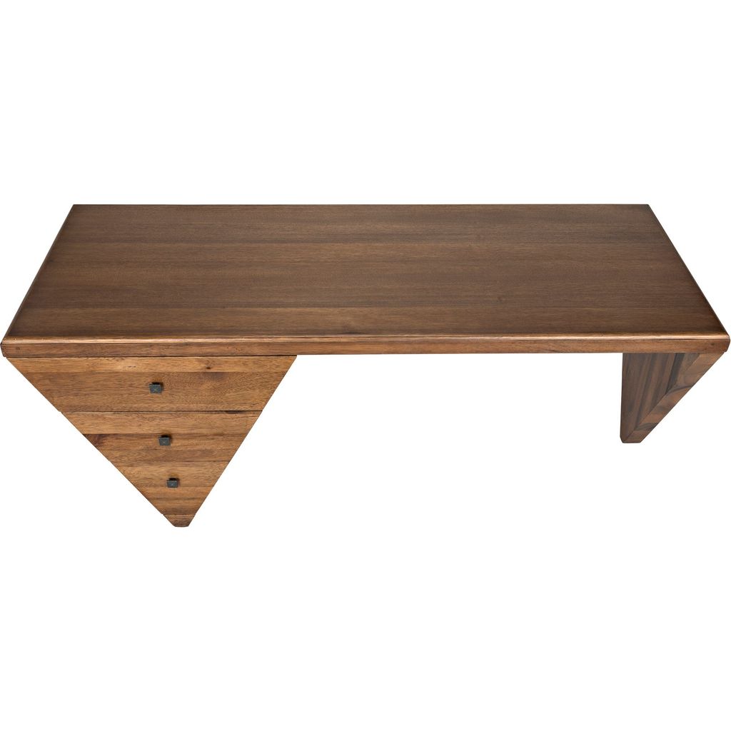 Noir Tetramo Desk, Dark Walnut, 80" W