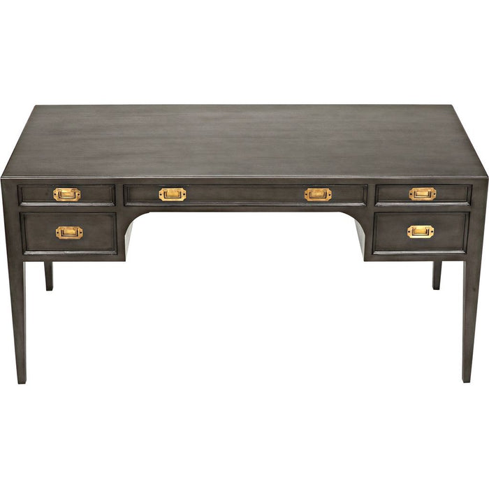 Noir Africa Desk, Pale - Mahogany & Veneer, 60" W