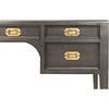 Noir Africa Desk, Pale - Mahogany & Veneer, 60" W