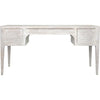 Noir Africa Desk, White Wash - Mahogany & Veneer, 60" W