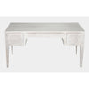 Noir Africa Desk, White Wash - Mahogany & Veneer, 60" W