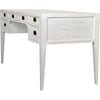 Noir Africa Desk, White Wash - Mahogany & Veneer, 60" W