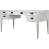 Noir Africa Desk, White Wash - Mahogany & Veneer, 60" W