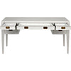 Noir Africa Desk, White Wash - Mahogany & Veneer, 60" W