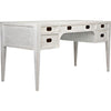 Noir Africa Desk, White Wash - Mahogany & Veneer, 60" W