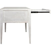 Noir Africa Desk, White Wash - Mahogany & Veneer, 60" W