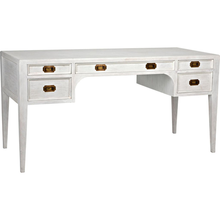 Primary vendor image of Noir Africa Desk, White Wash - Mahogany & Veneer, 60" W