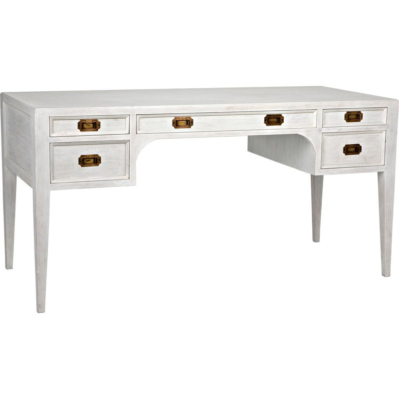 Primary vendor image of Noir Africa Desk, White Wash - Mahogany & Veneer, 60