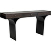 Noir Truss Desk, Ebony Walnut w/ Steel Legs, 62" W