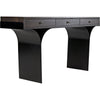 Noir Truss Desk, Ebony Walnut w/ Steel Legs, 62" W