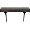 Noir Truss Desk, Ebony Walnut w/ Steel Legs, 62" W