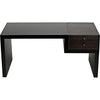 Noir Alvaro Desk, Black Steel w/ Ebony Walnut, 64" W