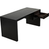 Noir Alvaro Desk, Black Steel w/ Ebony Walnut, 64" W