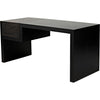 Noir Alvaro Desk, Black Steel w/ Ebony Walnut, 64" W