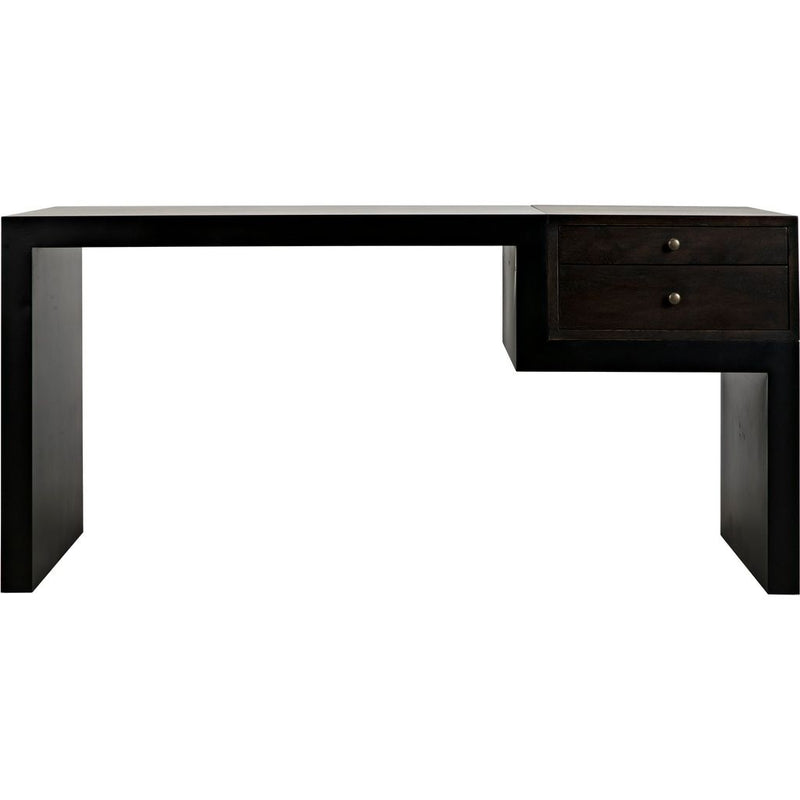 Primary vendor image of Noir Alvaro Desk, Black Steel w/ Ebony Walnut, 64