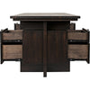 Noir Bridge Desk, Ebony Walnut, 84" W