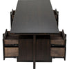 Noir Bridge Desk, Ebony Walnut, 84" W