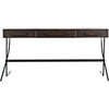 Noir Frank Desk, Ebony Walnut w/ Steel, 62.5" W