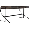 Noir Frank Desk, Ebony Walnut w/ Steel, 62.5" W