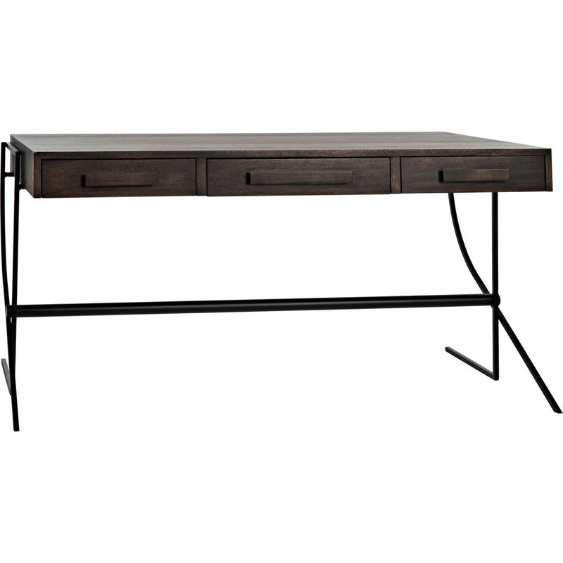 Primary vendor image of Noir Frank Desk, Ebony Walnut w/ Steel, 62.5