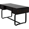 Noir Voltes Desk, Ebony Walnut w/ Black Steel, 60" W