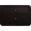 Noir Voltes Desk, Ebony Walnut w/ Black Steel, 60" W